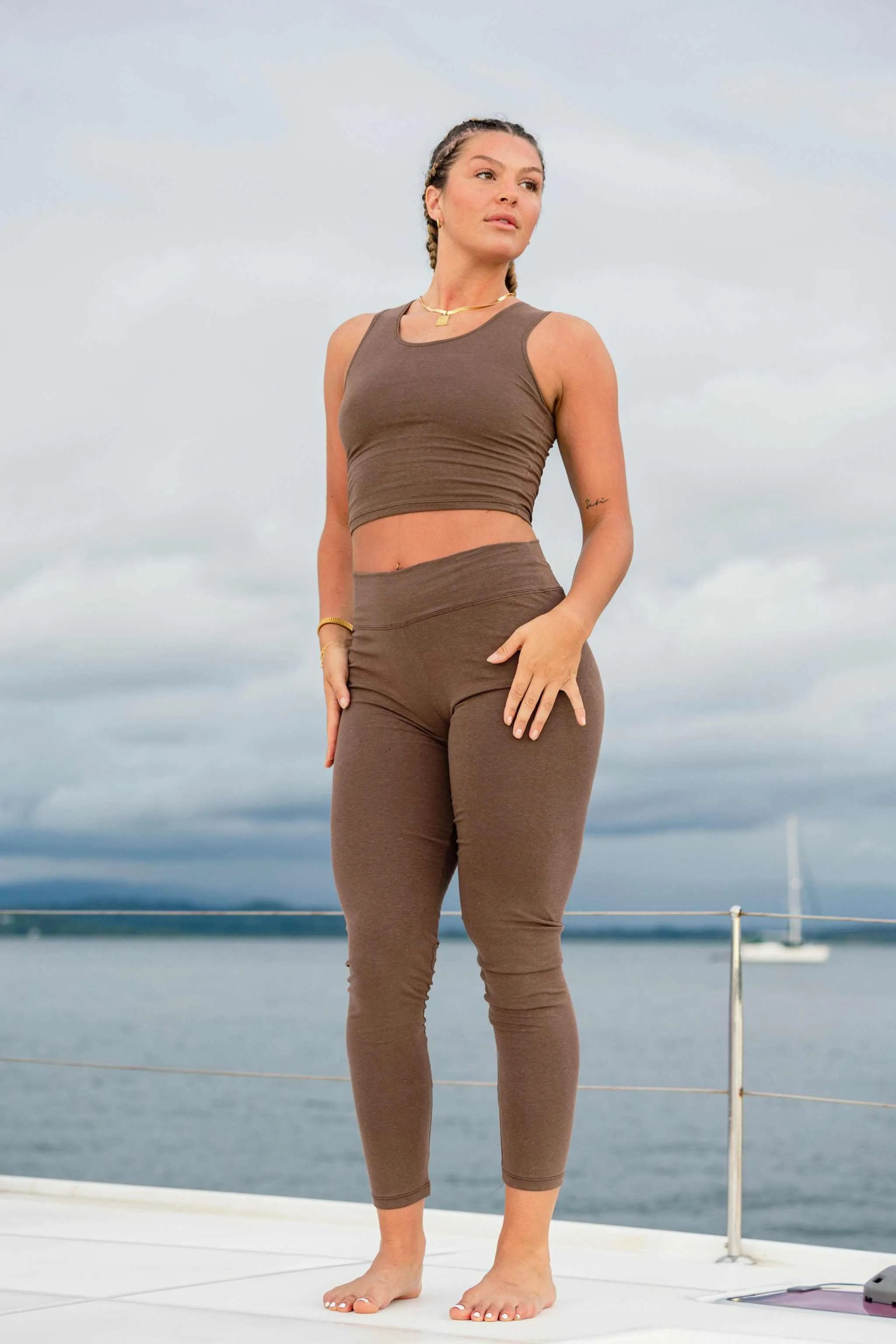 Athletic Leggings - Premium Hemp Leggings for Yoga and Travel (Reg)