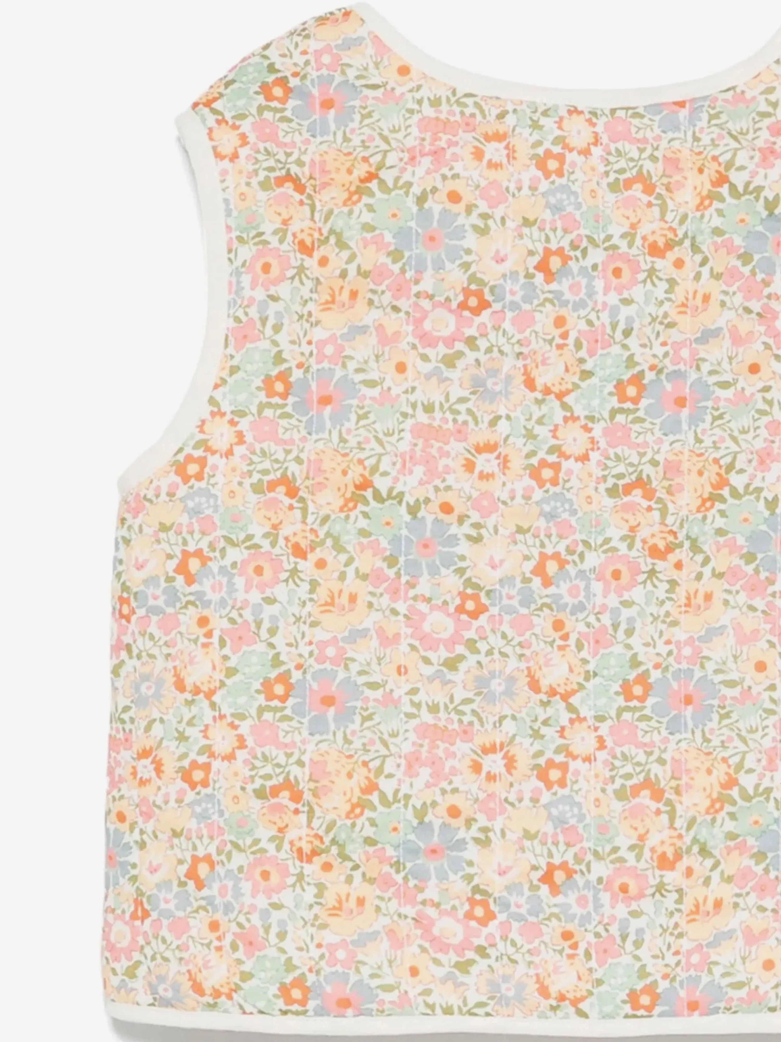 BabyGirls Floral Elicina Gilet in Pink
