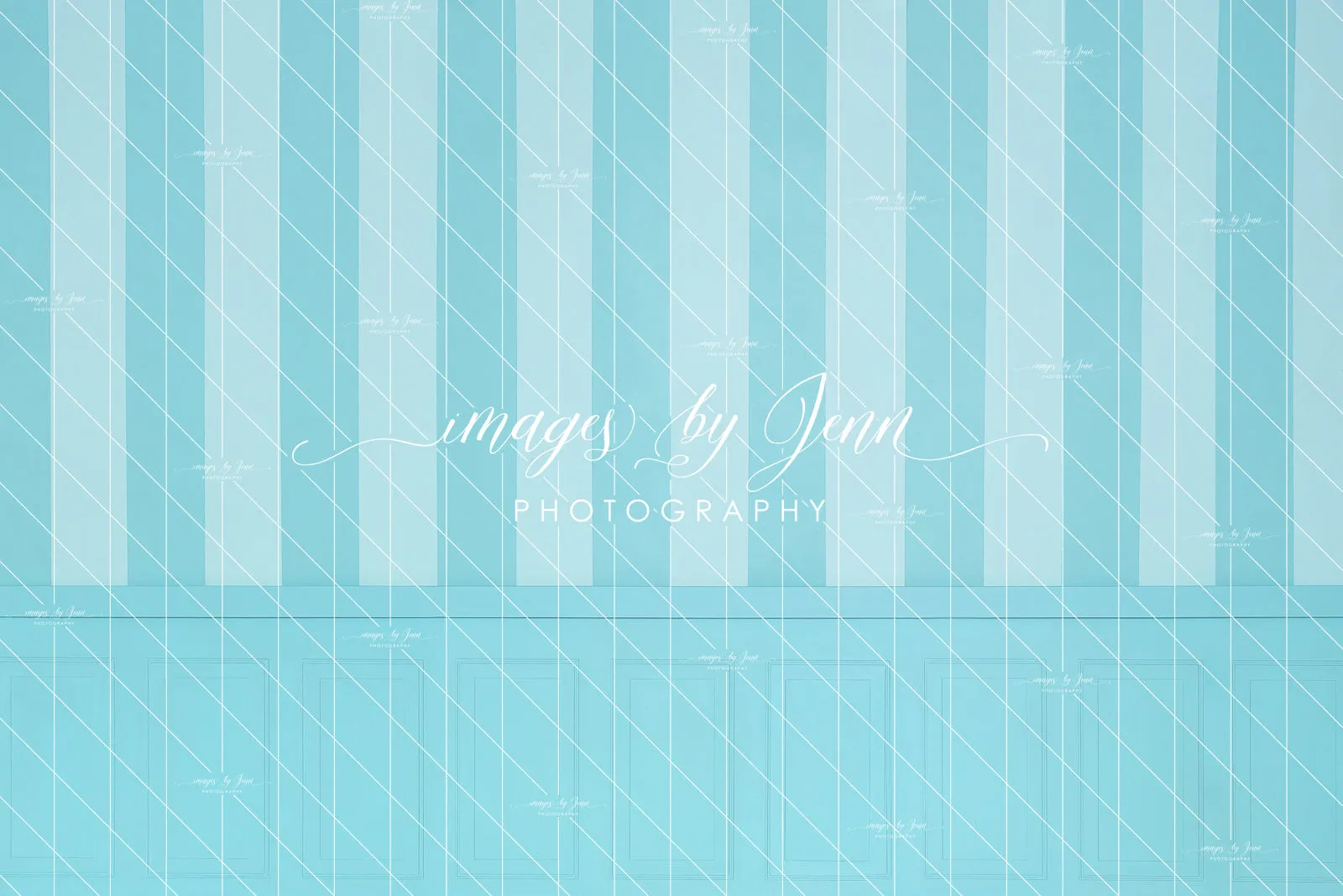 Blue Raspberry Stripe Half Wall (JG)