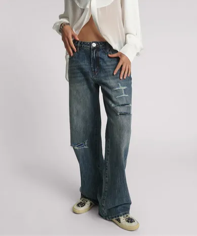 Boys Club Lowrider Low Waist Wide Leg Jeans