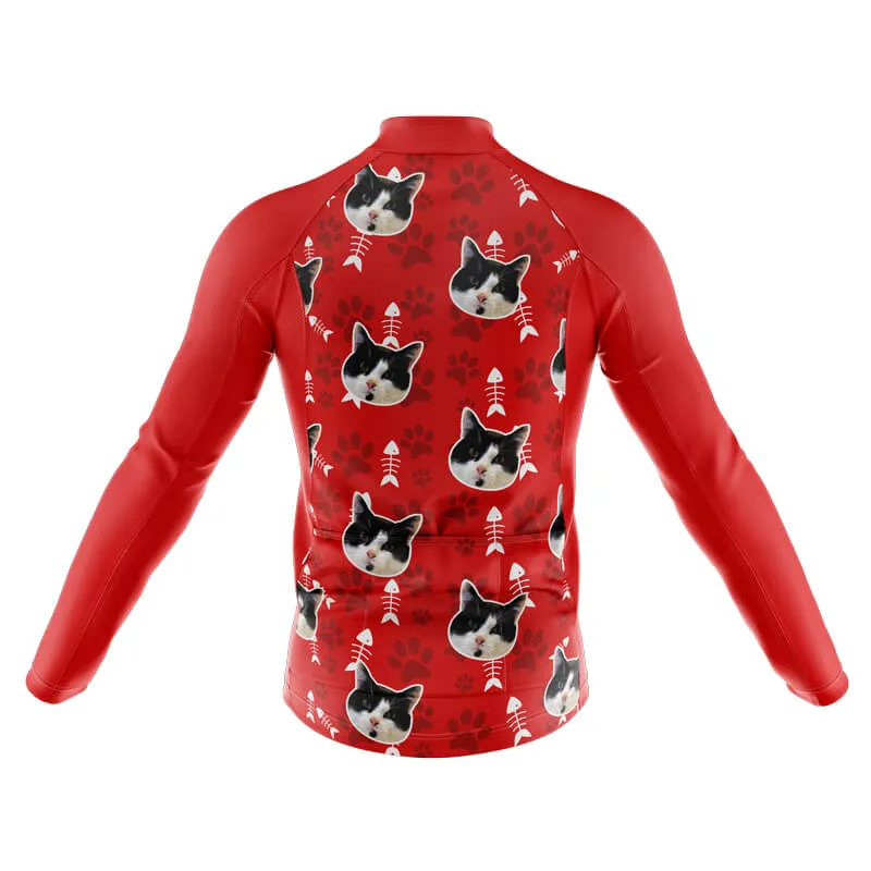 Cat Custom Face Club Jerseys (Red)