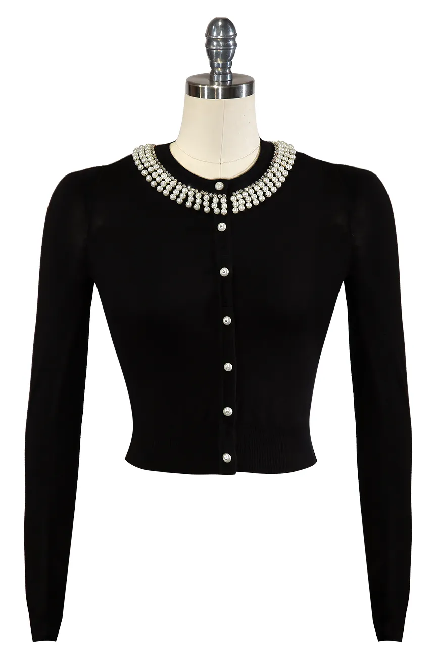 D'Amour High Society Cardigan (Black)