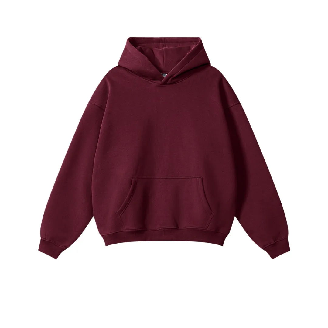 Fleece Lining Oversize Hoodie & Fleece Lining Sweatpants Setup WN9931
