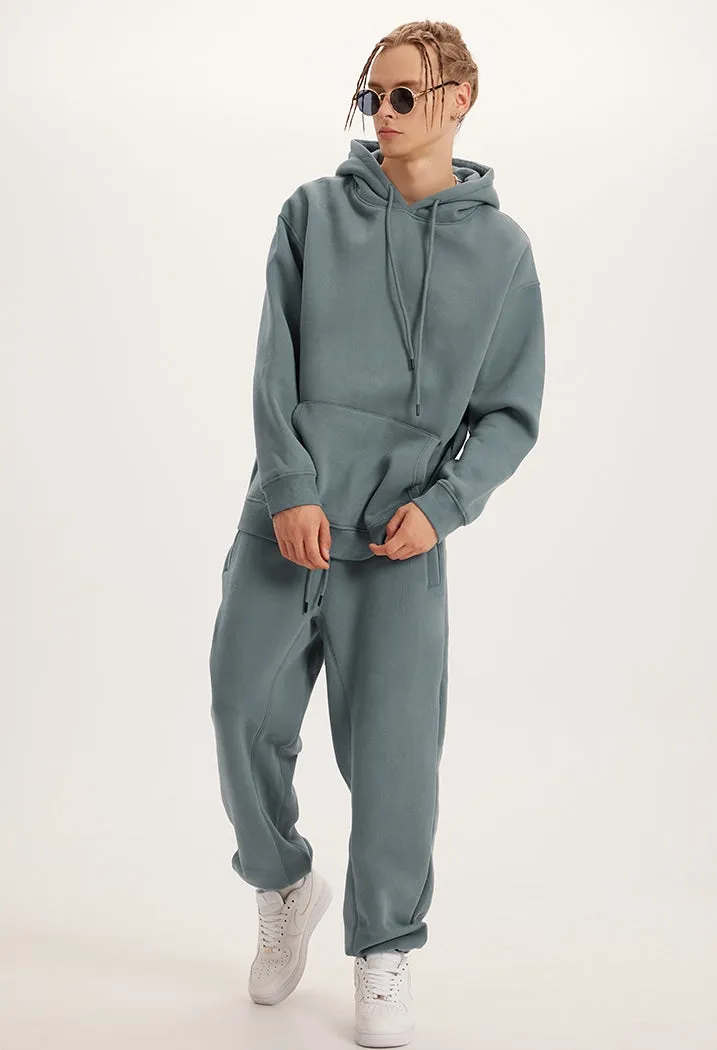 Fleece Lining Oversize Hoodie & Fleece Lining Sweatpants WN9945