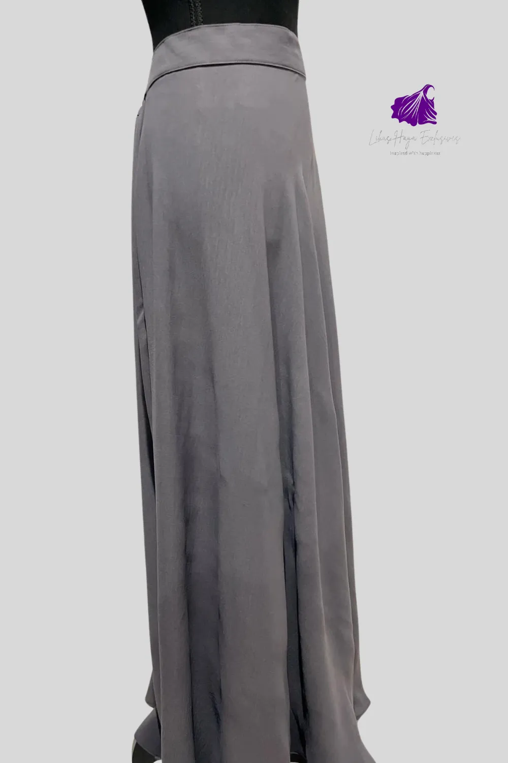 Hiba High Waist Skirt With Pockets-Gray| Bestseller