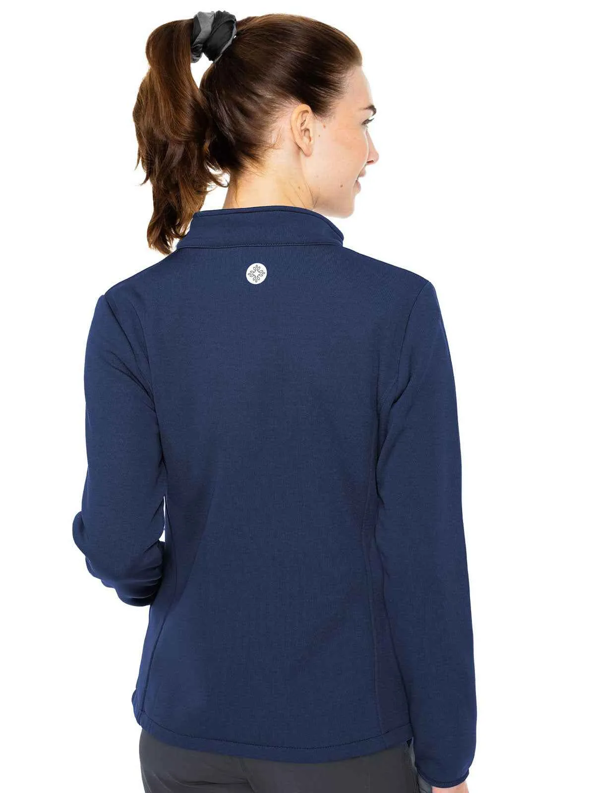 Layers - Women's Med Tech Zip Front Solid Scrub Jacket