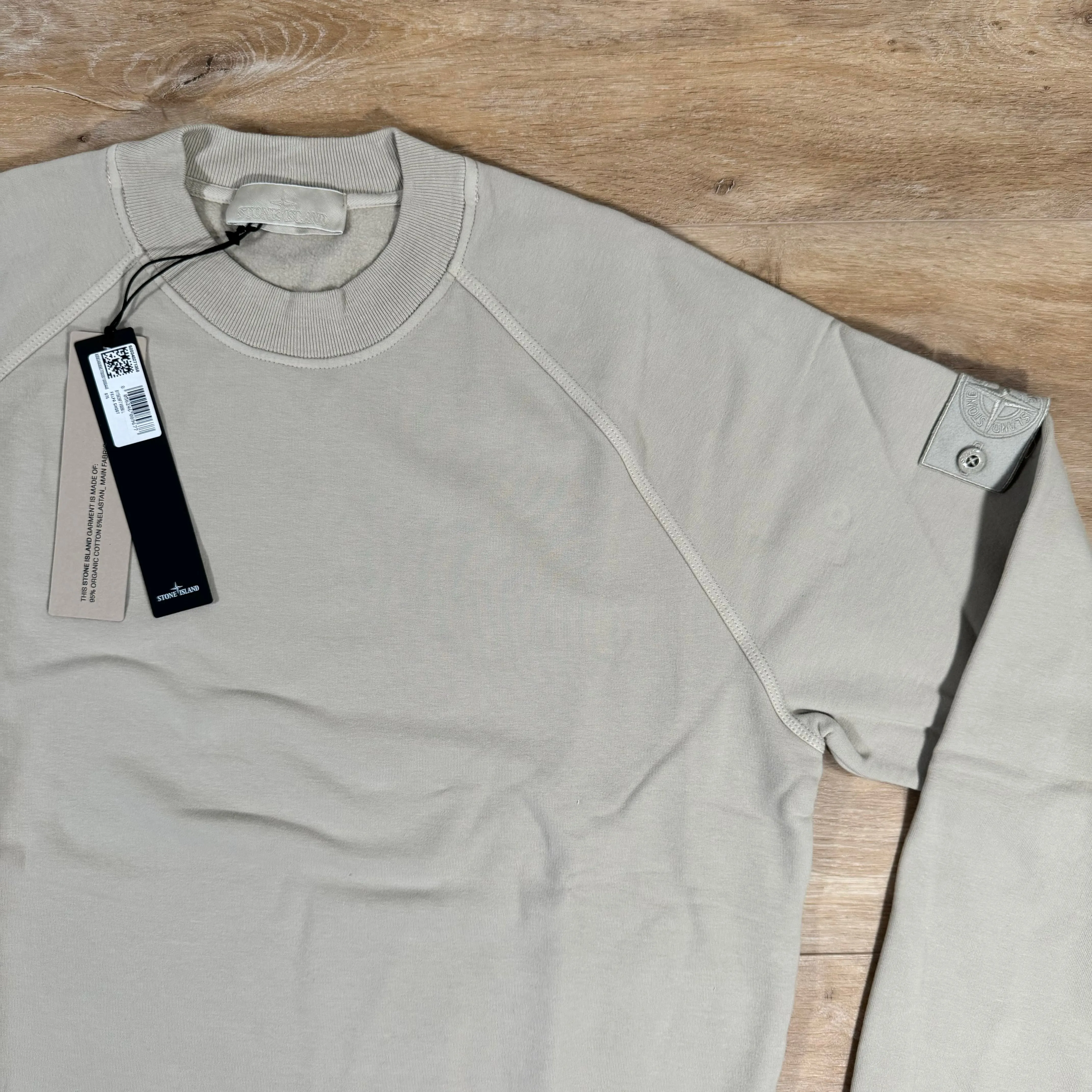 Stone Island Stretch Fleece Ghost Sweatshirt in Beige