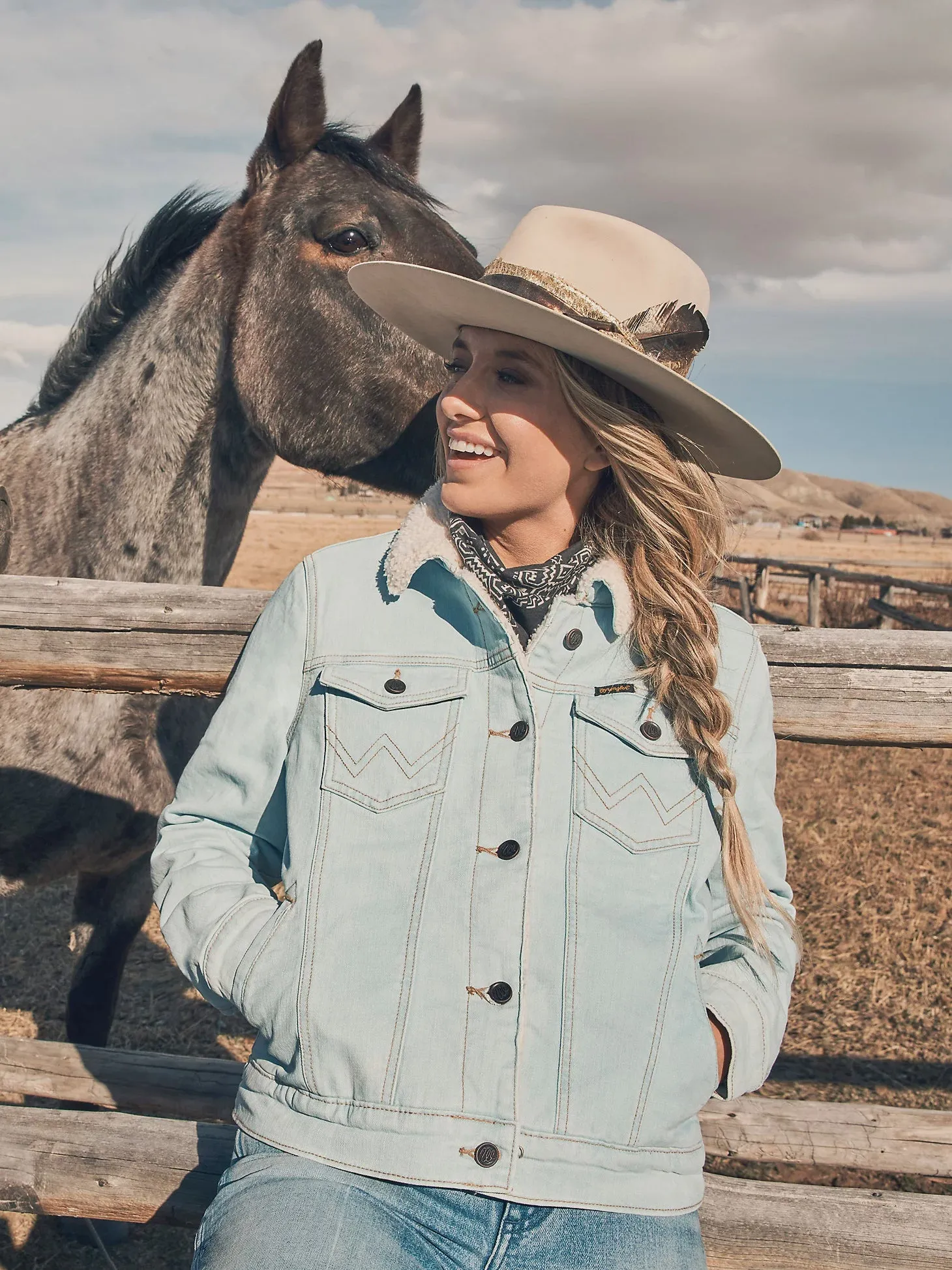 Wrangler Q Womens Retro Denim Jacket